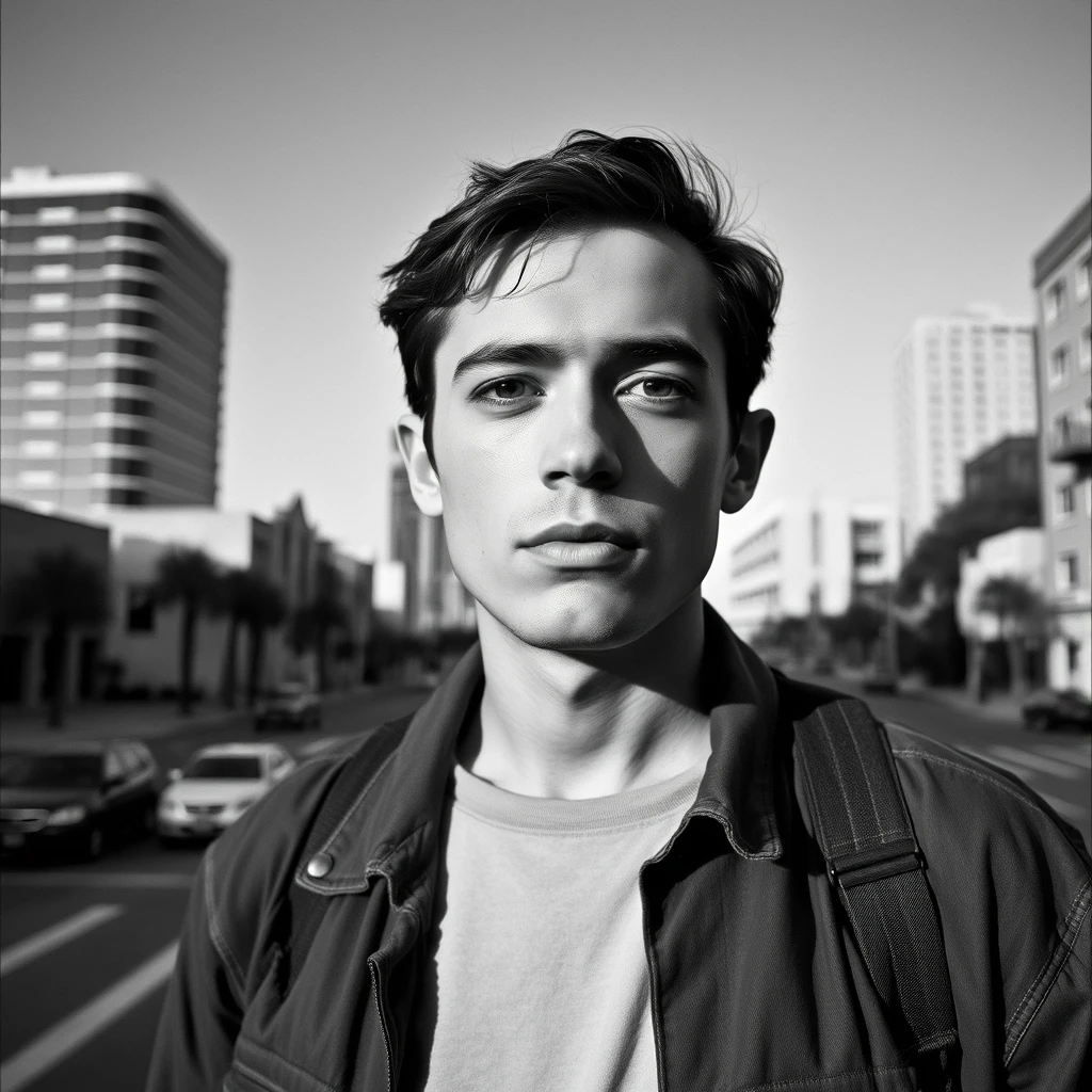 Artistic portrait in downtown LA